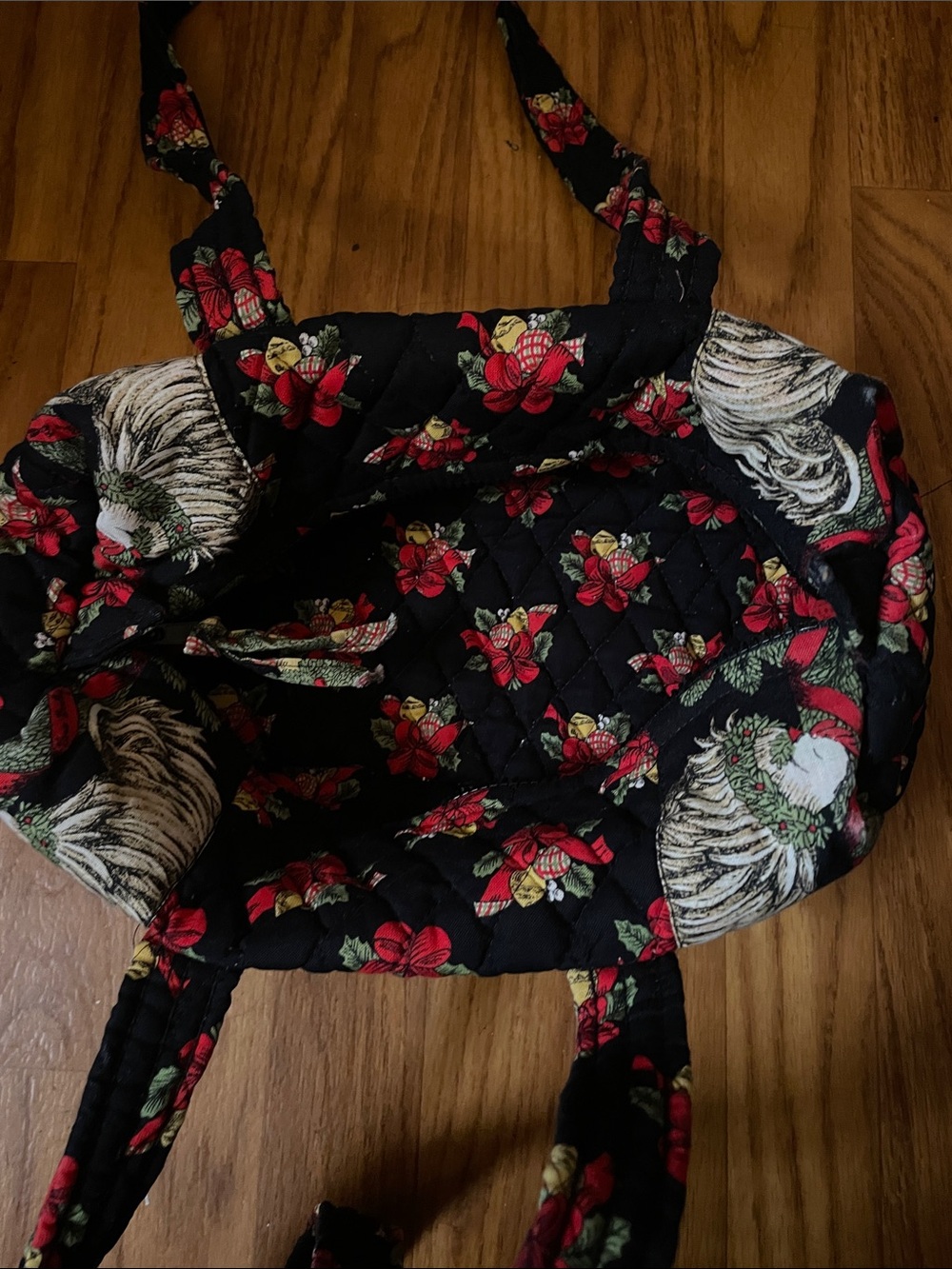 Vera Bradley Discontinued Holiday Loaf Bag - Picture 3 of 7